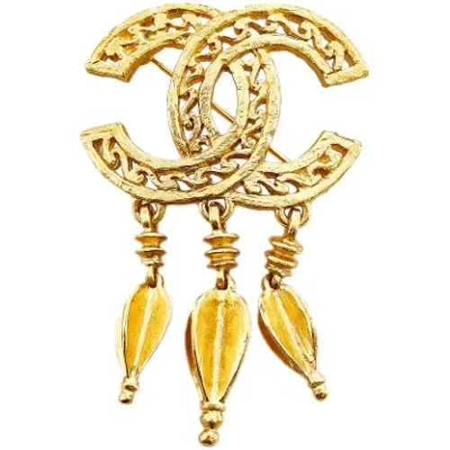 Pre-owned Jewellery, female, , Size: ONE SIZE Pre-owned Metal brooches - Chanel Vintage - Modalova