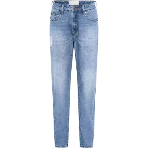 Niedrig sitzende Distressed Blaue Jeans - One Teaspoon - Modalova