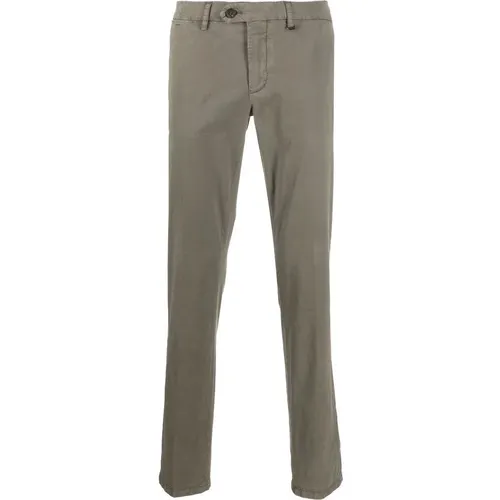 Chinos, male, , Size: 3XL Dark Beige Cotton Chinos - Canali - Modalova