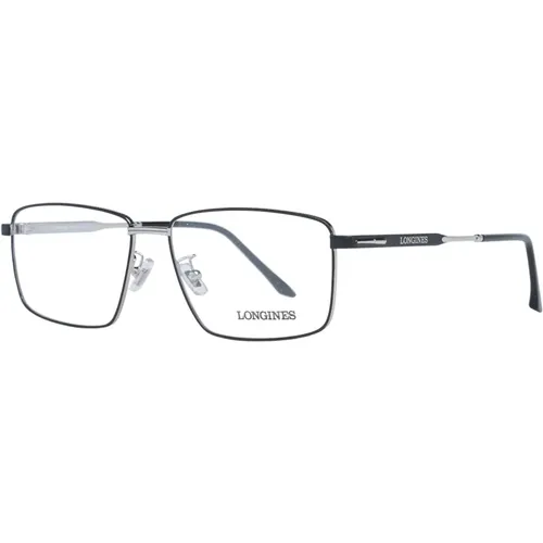 Glasses, male, , Size: ONE SIZE Metal Rectangle Optical Frames - Longines - Modalova