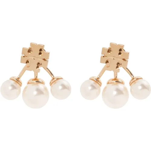 Earrings, female, , Size: ONE SIZE Kira earrings with glass pearls - TORY BURCH - Modalova