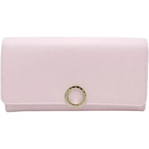 Pre-owned Wallets, female, , Size: ONE SIZE Pre-owned Leather wallets - Bvlgari Vintage - Modalova