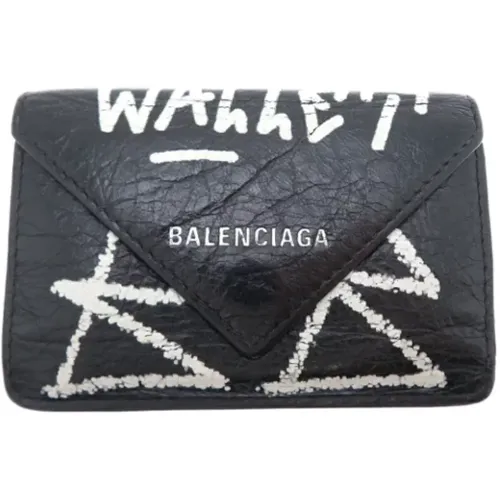 Pre-owned Wallets, female, , Size: ONE SIZE Pre-owned Leather wallets - Balenciaga Vintage - Modalova