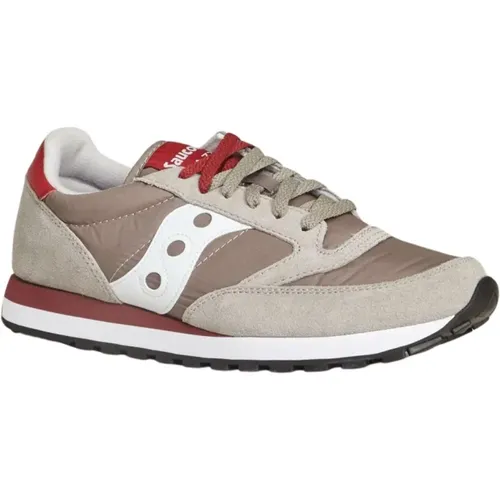 Sneakers, male, , Size: 7 US Grey Suede Low Running Sneakers - Saucony - Modalova