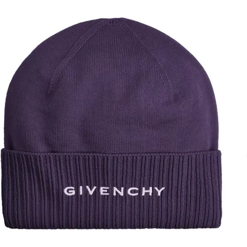 Wool Logo Hat Men Italy , male, Sizes: ONE SIZE - Givenchy - Modalova