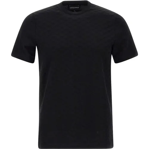 Signature Kollektion: Schwarze T-Shirts und Polos - Emporio Armani - Modalova