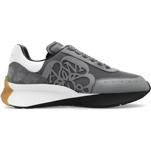 Sneakers mit Logo , Herren, Größe: 44 1/2 EU - alexander mcqueen - Modalova