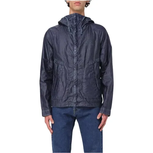 Light Jackets, male, , Size: L Lightweight Goggle Jacket Hooded - C.P. Company - Modalova