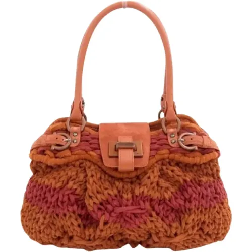 Pre-owned Wolle handtaschen , Damen, Größe: ONE Size - Salvatore Ferragamo Pre-owned - Modalova