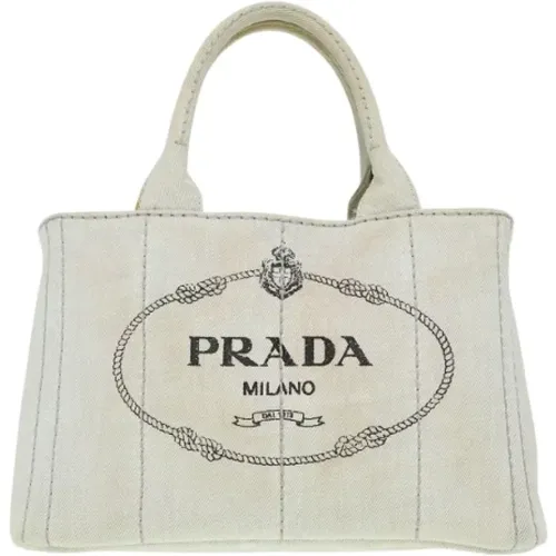 Pre-owned Handbags, female, , Size: ONE SIZE Pre-owned Canvas prada-bags - Prada Vintage - Modalova