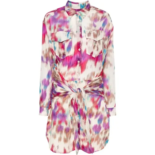 Mehrfarbige Tie-Dye Kleid , Damen, Größe: S - Isabel Marant Étoile - Modalova