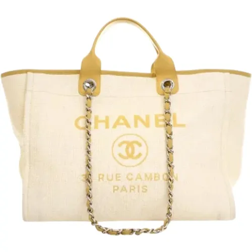 Pre-owned Tote Bags, female, , Size: ONE SIZE Pre-owned Canvas chanel-bags - Chanel Vintage - Modalova