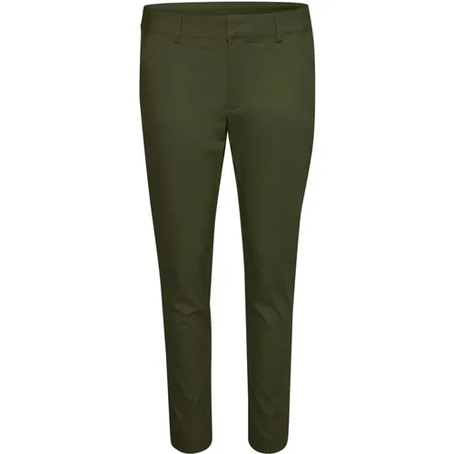 Chinos, female, , Size: 2XS Forest Night Chino Pants - Kaffe - Modalova