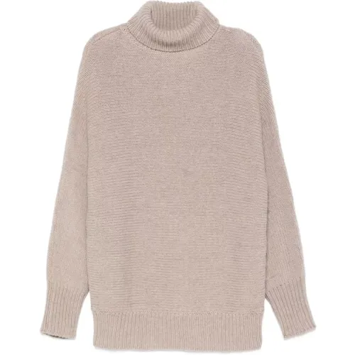 Turtlenecks, female, , Size: XS Wool-Cashmere Turtleneck Sweater - Alysi - Modalova