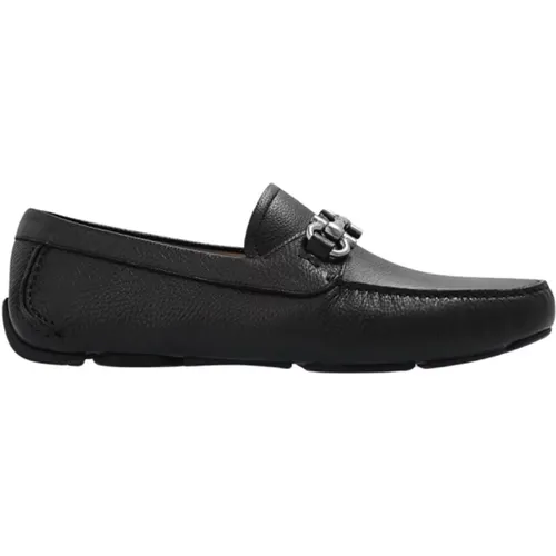 Loafers, male, , Size: 6 US Gancini Appliqué Moccasins - Salvatore Ferragamo - Modalova