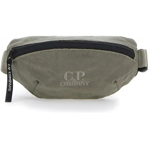 Belt Bags, male, , Size: ONE SIZE Zippered Grape Leaf Waist Bag - C.P. Company - Modalova