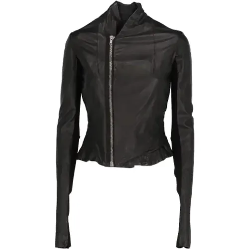 Pre-owned Jackets, female, , Size: S Pre-owned Leather outerwear - Rick Owens Pre-owned - Modalova