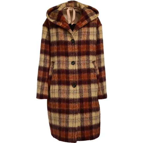 Single-Breasted Coats, male, , Size: M Single-Breasted Coat - N21 - Modalova