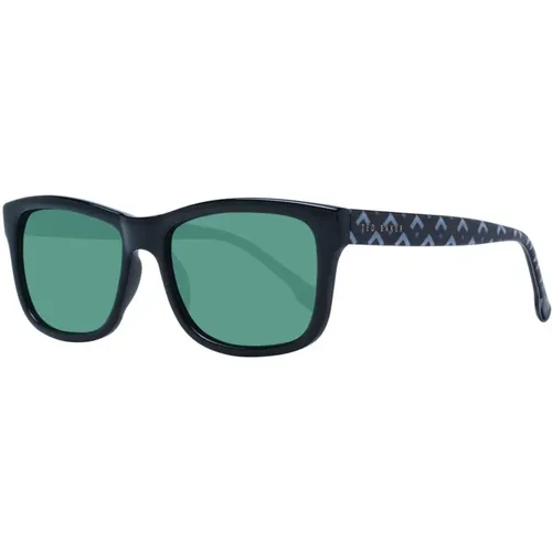 Sunglasses, male, , Size: ONE SIZE Green Lens Rectangle Sunglasses - Ted Baker - Modalova