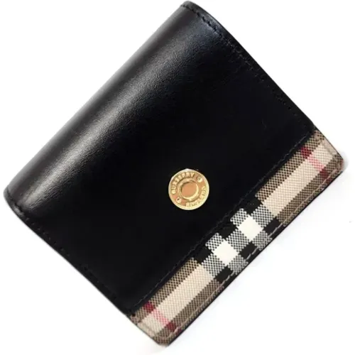 Pre-owned Wallets, female, , Size: ONE SIZE Pre-owned Leather wallets - Burberry Vintage - Modalova