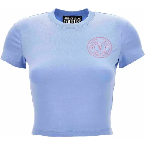 Modische T-Shirts und Polos , Damen, Größe: XL - Versace Jeans Couture - Modalova