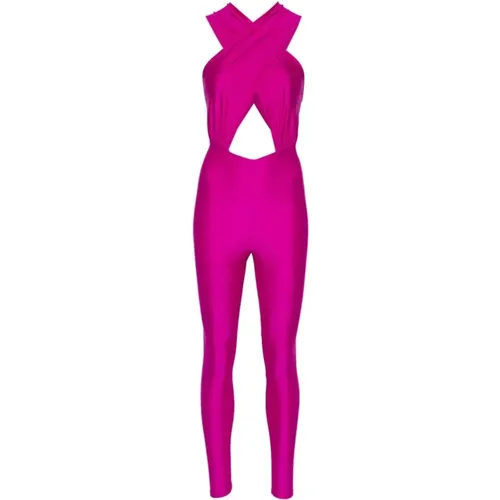 Hola halterneck jumpsuit , female, Sizes: S, XS, M - Andamane - Modalova