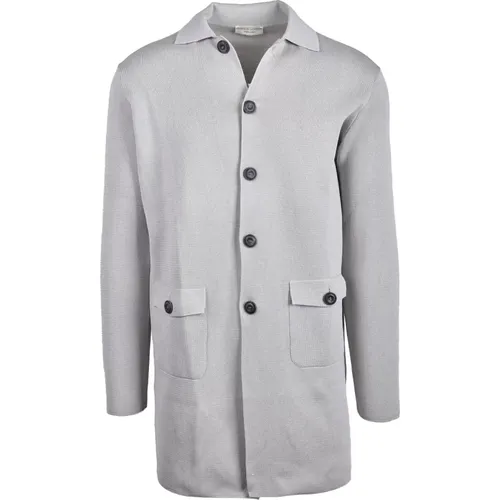 Light Trench Coat for Men , male, Sizes: L, M - Filippo De Laurentiis - Modalova