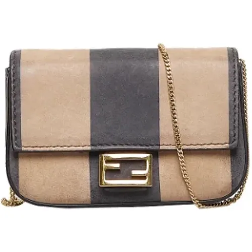 Pre-owned Leather crossbody-bags , female, Sizes: ONE SIZE - Fendi Vintage - Modalova