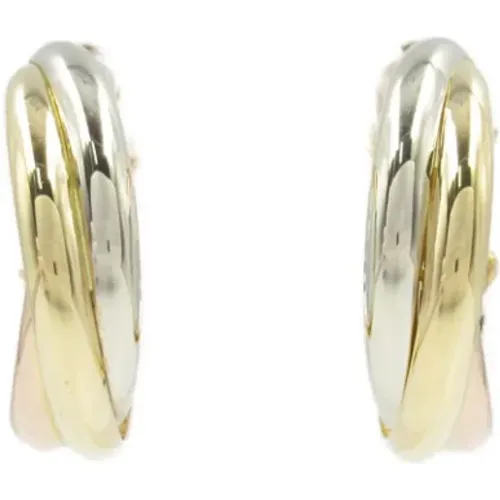 Pre-owned Jewellery, female, , Size: ONE SIZE Pre-owned Metal earrings - Cartier Vintage - Modalova