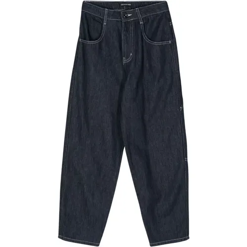 Dunkle Waschung Junior Jeans, 5 Taschen - Emporio Armani - Modalova