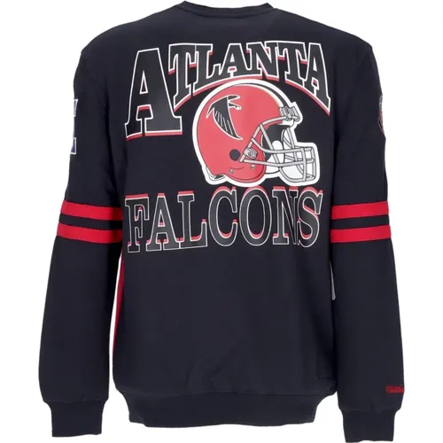 Sweatshirts, male, , Size: M Atlanta Falcons Crewneck Sweatshirt NFL - Mitchell & Ness - Modalova