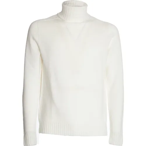 Weiße Strick Rollkragenpullover Aw24 , Herren, Größe: L - Dondup - Modalova