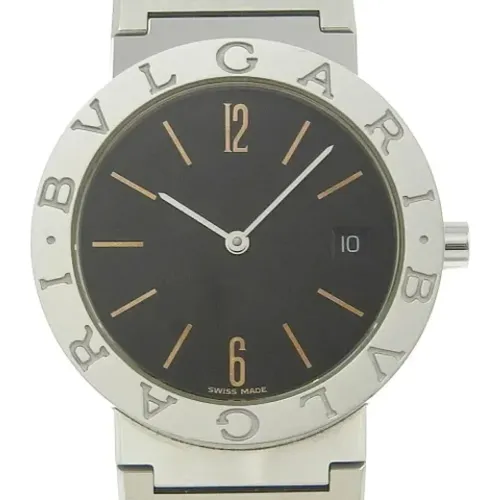 Pre-owned Stainless Steel watches , male, Sizes: ONE SIZE - Bvlgari Vintage - Modalova