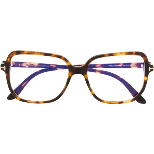 Glasses, female, , Size: 54 MM /Havana Optical Frame Stylish Design - Tom Ford - Modalova