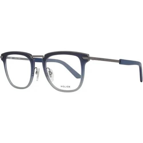 Glasses, male, , Size: ONE SIZE Gunmetal Metal Plastic Optical Frames - Police - Modalova