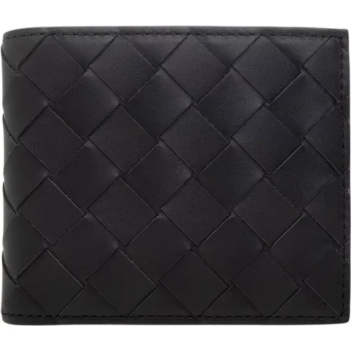 Leather wallet , male, Sizes: ONE SIZE - Bottega Veneta - Modalova