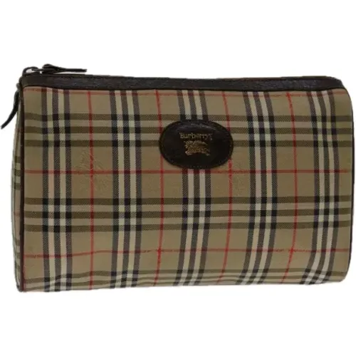 Pre-owned Canvas clutches , female, Sizes: ONE SIZE - Burberry Vintage - Modalova