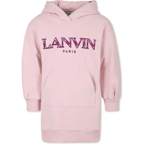 Rosa Besticktes Hoodie-Kleid Lanvin - Lanvin - Modalova