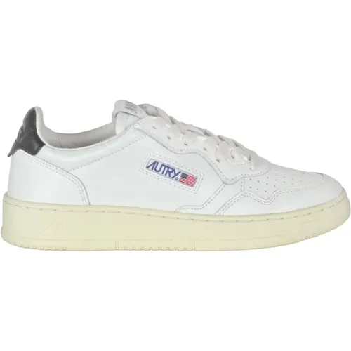 Leder Sneakers Medalist Stil , Damen, Größe: 38 EU - Autry - Modalova