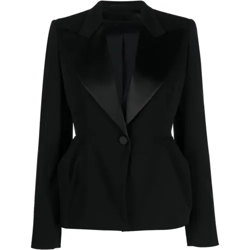 Blazers, female, , Size: 3XS Proteo Peplum Blazer Jacket - Max Mara - Modalova