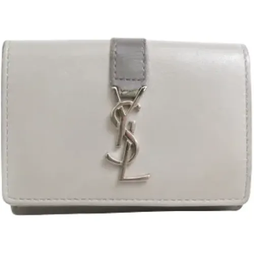 Pre-owned Wallets, unisex, , Size: ONE SIZE Pre-owned Leather wallets - Yves Saint Laurent Vintage - Modalova