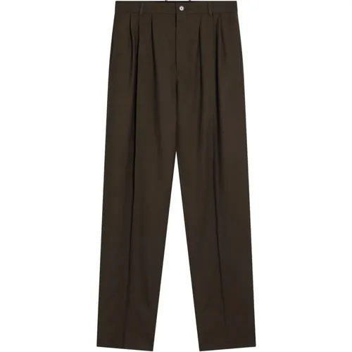 Suit Trousers, male, , Size: L Regular Fit Pants - Saint Laurent - Modalova