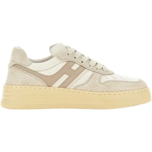 Suede Sneakers with White Leather Details , male, Sizes: 2 UK, 3 UK, 2 1/2 UK, 7 UK, 5 UK, 4 UK, 3 1/2 UK - Hogan - Modalova