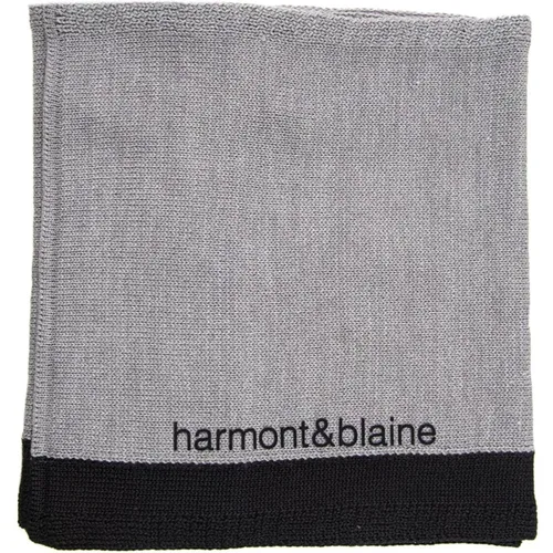 Double-face Scarf, Monocolor Band , male, Sizes: ONE SIZE - Harmont & Blaine - Modalova