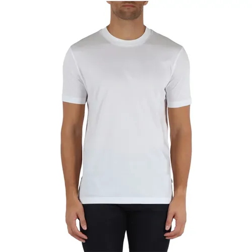 T-Shirts, male, , Size: XL Slim Fit Mercerized Cotton T-shirt - Boss - Modalova