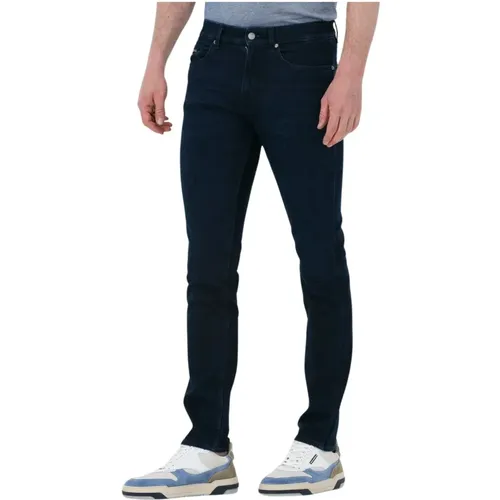 Slim Fit Jeans Delaware3 Dunkelblau - Hugo Boss - Modalova
