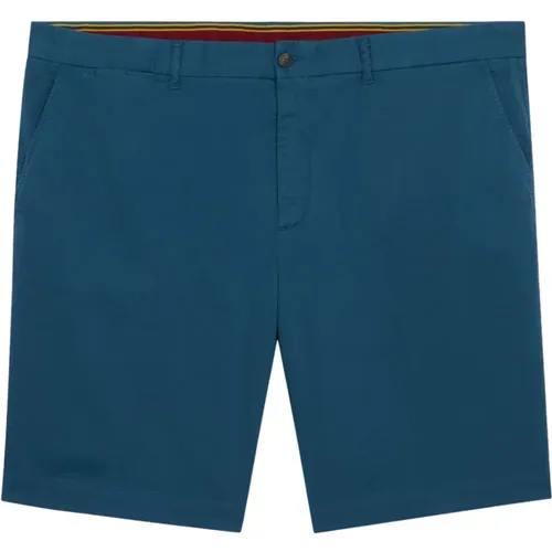 Teal Baumwoll-Chino-Shorts , Herren, Größe: W30 - Brooks Brothers - Modalova