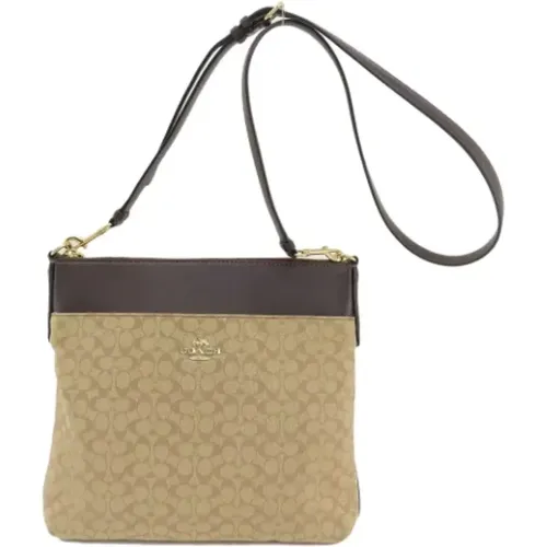 Pre-owned Cross Body Bags, female, , Size: ONE SIZE Pre-owned Canvas shoulder-bags - Coach Pre-owned - Modalova