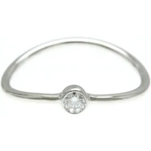 Pre-owned Jewellery, female, , Size: ONE SIZE Pre-owned Platinum rings - Tiffany & Co. Pre-owned - Modalova