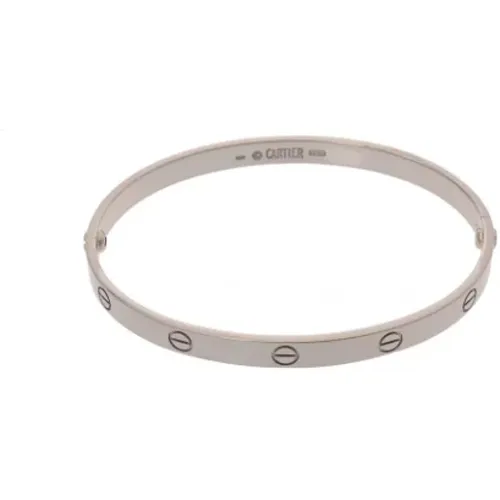 Pre-owned White Gold bracelets , female, Sizes: ONE SIZE - Cartier Vintage - Modalova